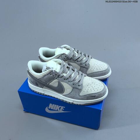 Nike Dunk SB Low Light Grey Dark Grey Off White EU 36-45 Skate Shoe - Unisex (BS-60828)