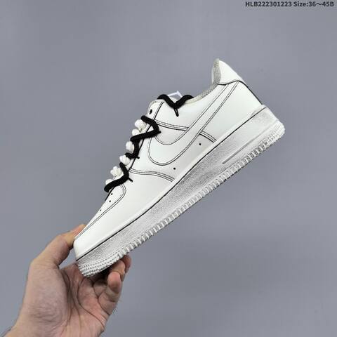 Nike Air Force 1 07 LV8 Off White Black Grey EU 36-45 Sneaker - Unisex (BS-62500)