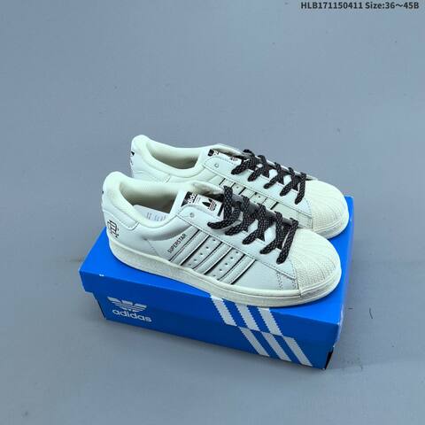 Adidas Superstar Grey White Gold Black EU 36-45 Skate Shoe - Unisex (BS-60819)