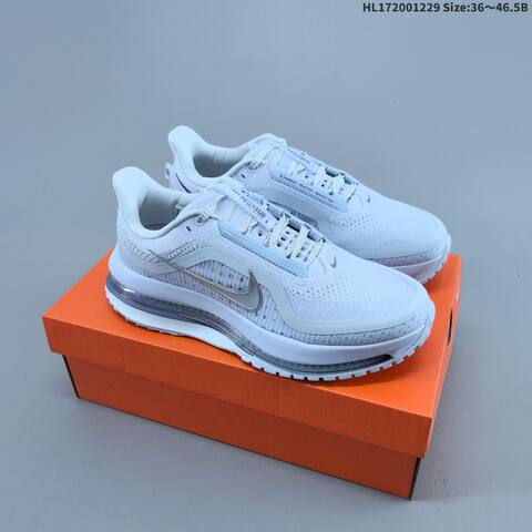 Nike Air Zoom Pegasus Premium White Silver Light Blue EU 36-46 5 Running Shoe - Unisex (BS-62346)