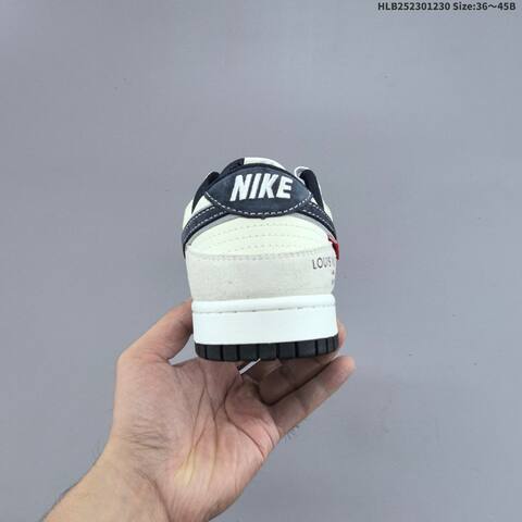 Nike SB Dunk Low Beige Dark Navy White EU 36-45 Skate Shoe - Unisex (BS-62312)