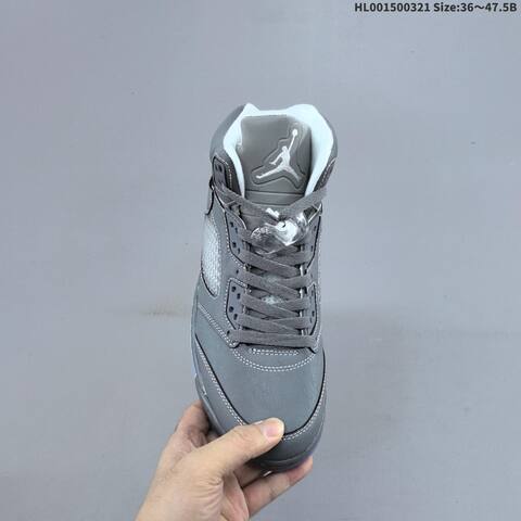Air Jordan 5 Retro Wolf Grey Replica AIR JORDAN 5 Aj5 Lifestyle (BS-66485)