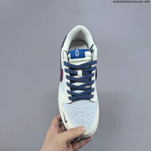 Nike Dunk Low Off White Blue Red EU 36-45 Skate Shoe - Unisex (BS-61428)