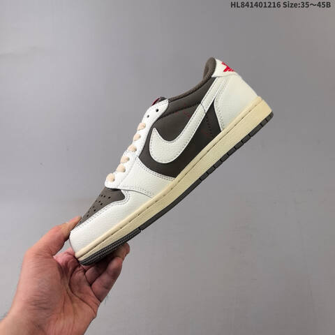 AIR JORDAN Travis Scott x Air Jordan 1 Reverse Mocha AJ1 1 TS Lifestyle (BS-67419)