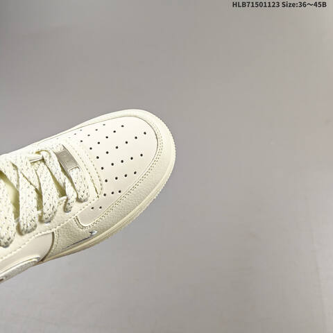 Nike Air Force 1 07 Low Cream White Silver EU 36-45 Sneaker - Unisex (BS-63211)