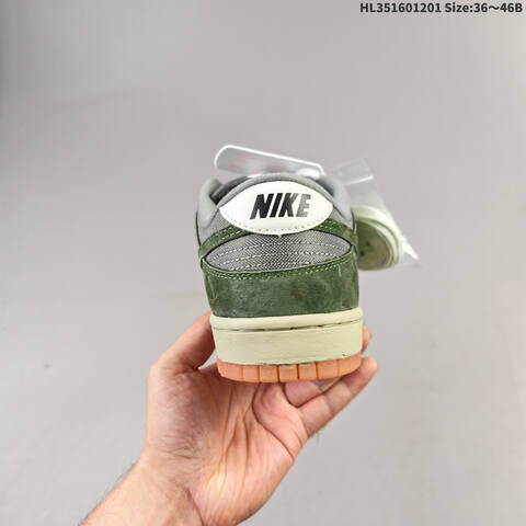 Nike SB Dunk Low Zoom Air Dark Green Grey Off White EU 36-46 Skate Shoe - Unisex (BS-62907)
