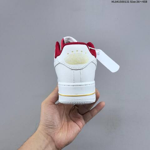 Nike Air Force 1 07 White Red Gold EU 36-45 Sneaker - Unisex (BS-61626)
