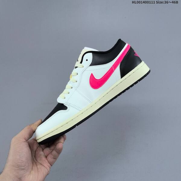 Jordan Air Jordan 1 Low white/black/pink 36~46B lifestyle