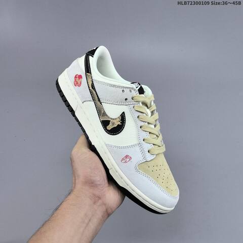 Nike Dunk SB Low Off White Beige Black Gold EU 36-45 Skate Shoe - Unisex (BS-62119)