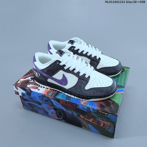 Nike Dunk SB Low Grey Black Yellow Blue EU 36-45 Skate Shoe - Unisex (BS-62298)
