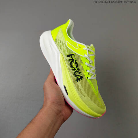 HOKA ONE ONE Other HOKA ONE PEBA Hoka One On Premium Replica High-end Men s And Women s Fashion Sports Running And Basketball Shoes Up To 95 Off Retail During The Current Promotion Neon Yellow White Pink Black EU 36-45 Running Shoe Running Sneakers (BS-69450)