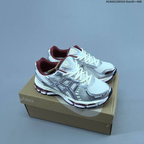 ASICS Gel-Kayano 12 1 Cream Silver Blue Orange EU 36-46 Running Shoe Running Sneakers - Unisex (BS-68976)