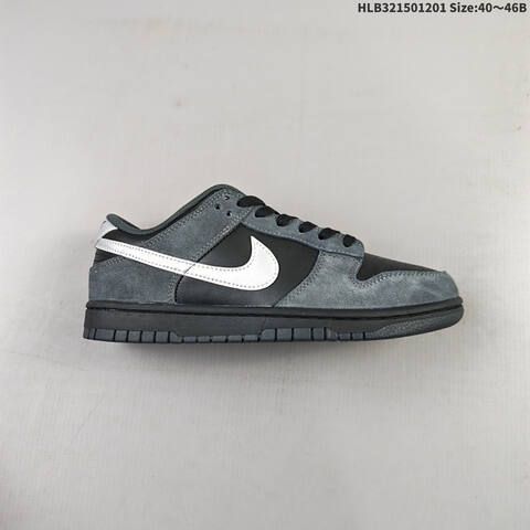 Nike SB Dunk Low Black White Grey EU 40-46 Skate Shoe - Men's (BS-62908)