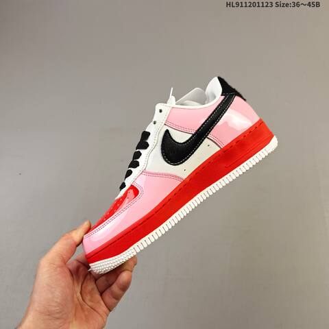 Nike Air Force 1 07 White Pink Red Black EU 36-45 Sneaker - Unisex (BS-63198)