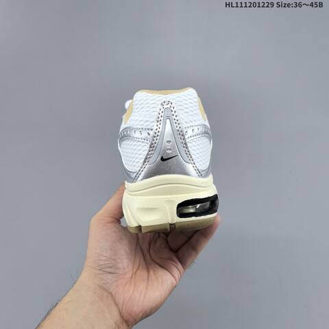 Nike Air Max Moto 2K White Silver Gold Cream Black EU 36-45 Running Shoe - Unisex (BS-62338)