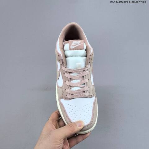 Nike SB Dunk Low Pro White Taupe Pink Cream EU 36-45 Skate Shoe - Unisex (BS-61567)