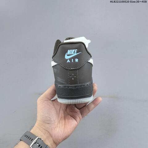 Nike Air Force 1 07 Dark Grey White Light Blue EU 36-45 Sneaker - Unisex (BS-60236)