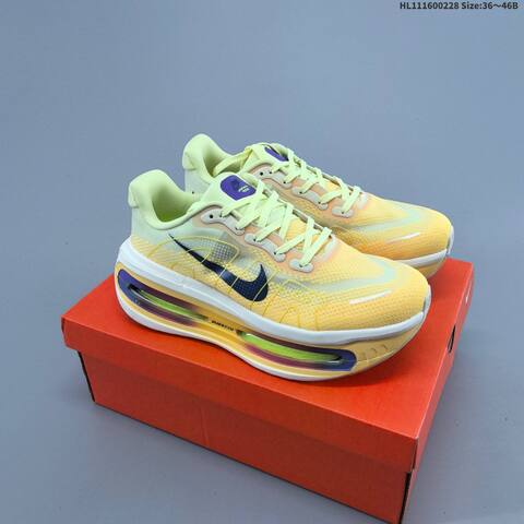 Nike Air Zoom Vomero Premium Pale Yellow Cream Navy Purple Green EU 36-46 Running Shoe - Unisex (BS-61493)