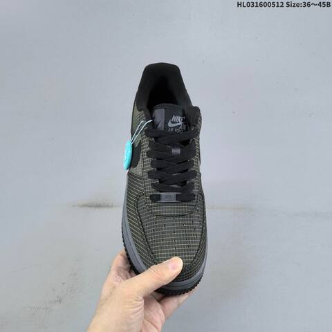 Nike Air Force 1 07 Black Grey Yellow EU 36-45 Sneaker - Unisex (BS-60382)