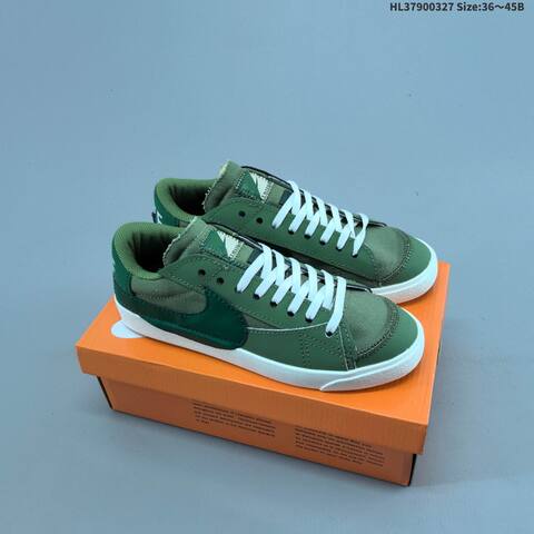 Nike Blazer Low 77 Jumbo White Brown Grey Sail EU 36-45 Skate Shoe - Unisex (BS-61110)