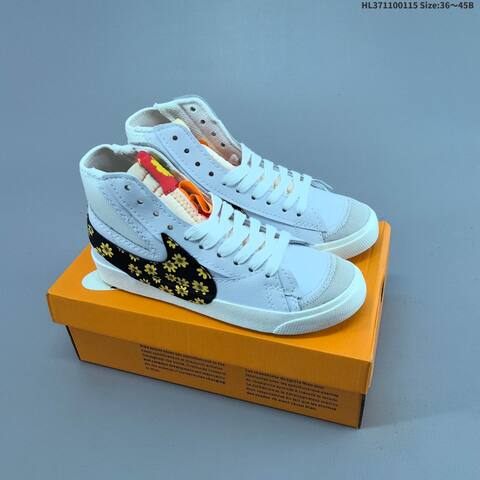 Nike Blazer Mid 77 Jumbo White Black Yellow Purple Pink EU 36-45 Skate Shoe - Unisex (BS-61955)