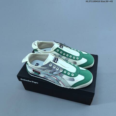 Onitsuka Tiger Mexico 66 Slip On Cream White Light Blue Silver EU 36-45 Sneaker Casual Sneakers - Unisex (BS-68903)