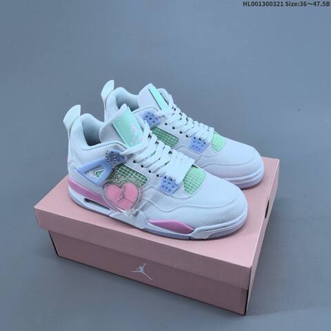 Air Jordan 4 Retro Valentine s Day AIR JORDAN 4 Aj4 Lifestyle (BS-66487)