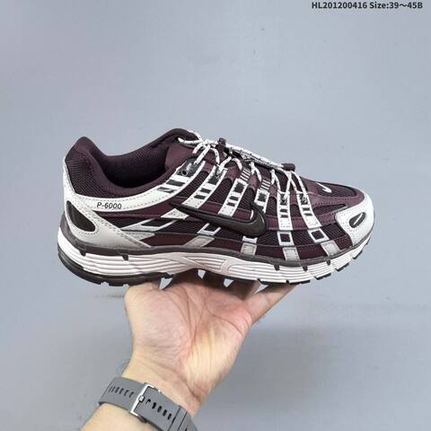 Nike P-6000 Black Dark Grey Silver White EU 39-45 Running Shoe - Unisex (BS-60704)