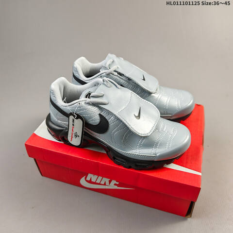 Nike Air Max Plus Drift TN Metallic Silver Black EU 36-45 Running Shoe - Unisex (BS-63083)