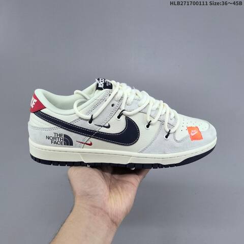 Nike SB Dunk Low Sail Black Navy Red Orange EU 36-45 Skate Shoe - Unisex (BS-62062)