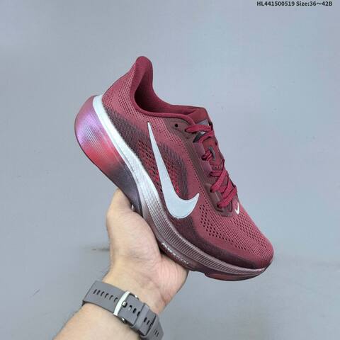 Nike Air Zoom Pegasus 42 Burgundy White Silver EU 36 46 Running Shoe EU 36-46 - Unisex (BS-60269)