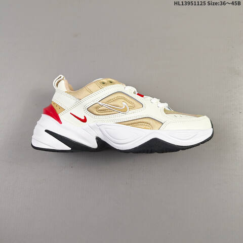 Nike M2K Tekno White Beige Gold Red EU 36-45 Sneaker - Unisex (BS-63090)