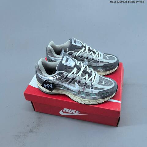Nike P-6000 Grey Silver White Mint Cream EU 36-45 Running Shoe - Unisex (BS-60197)