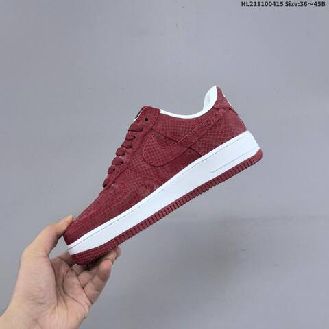 Nike Air Force 1 07 Burgundy White EU 36-45 Sneaker - Unisex (BS-60729)