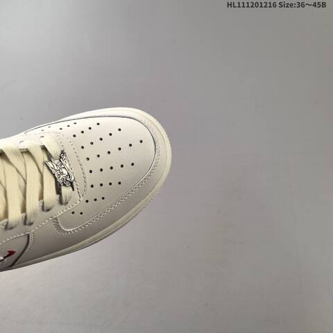 Nike Air Force 1 07 Low Off White Silver Burgundy EU 36-45 Sneaker - Unisex (BS-62652)