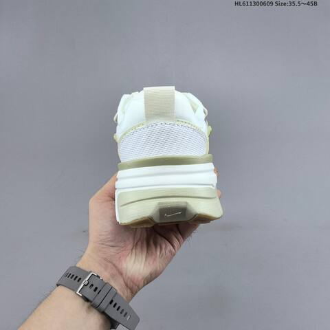Nike V2K Run White Light Gold Beige EU 35 5-45 Running Shoe - Unisex (BS-59934)