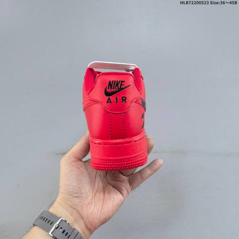 Nike Air Force 1 07 LV8 KM1949-011 Red Black Yellow Silver EU 36-45 Sneaker - Unisex (BS-60195)