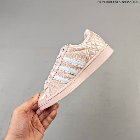 Adidas Caroline Hu x Adidas Originals Superstar W Light Pink White EU 35-40 Skate Shoe - Unisex (BS-65467)