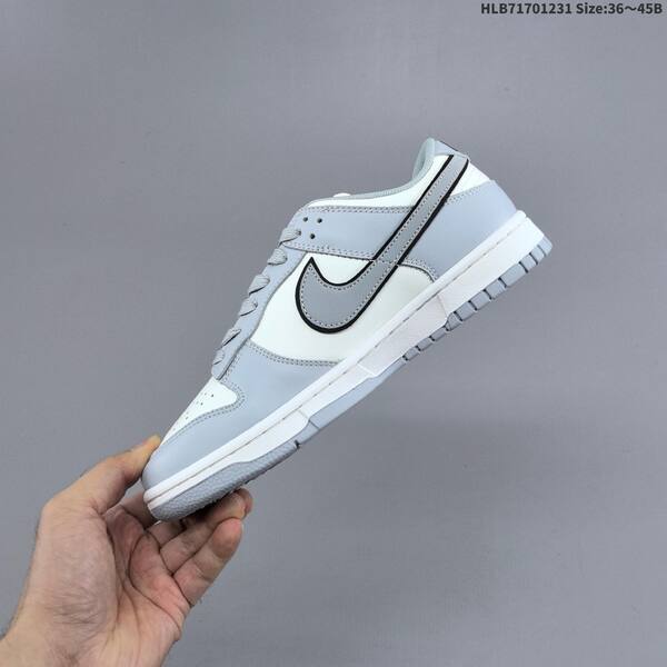 Nike Dunk Low white grey black EU 36-45 skate shoe