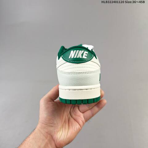 Nike Dunk Low Sail Light Grey Dark Green EU 36-45 Skate Shoe - Unisex (BS-63375)