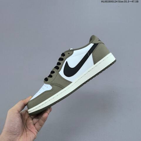 Air Jordan 1 Low OG Medium Olive AIR JORDAN 1 Aj1 Lifestyle (BS-66855)