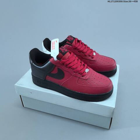 Nike Air Force 1 07 Red Black EU 36-45 Sneaker - Unisex (BS-61426)