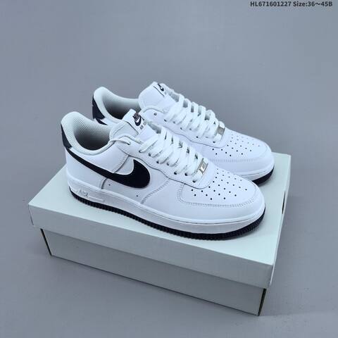 Nike Air Force 1 07 Low White Dark Navy Blue EU 36-45 Sneaker - Unisex (BS-62395)