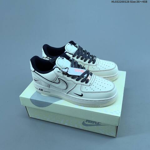 Nike Air Force 1 07 LV8 Light Gray Dark Gray Cream EU 36-45 Sneaker - Unisex (BS-61711)