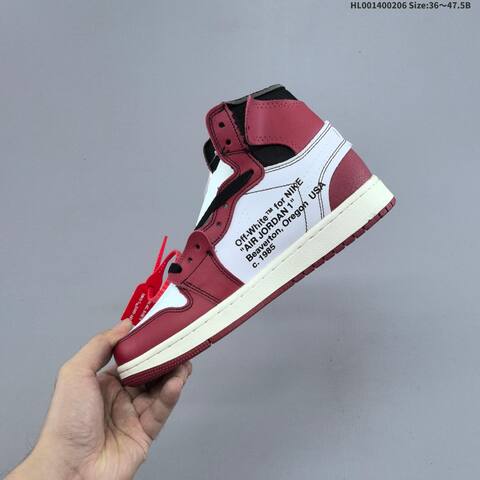 OFF-WHITE x Air Jordan 1 Retro High OG The The Chicago AIR JORDAN 1 Aj1 Lifestyle (BS-66678)