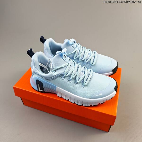 Nike Free Metcon 6 light blue white dark green peach EU 36-41 training shoe