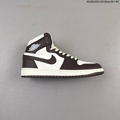 A Air Jordan 1 High OG Baroque Brown AIR JORDAN 1 Aj1 Lifestyle (BS-67615)