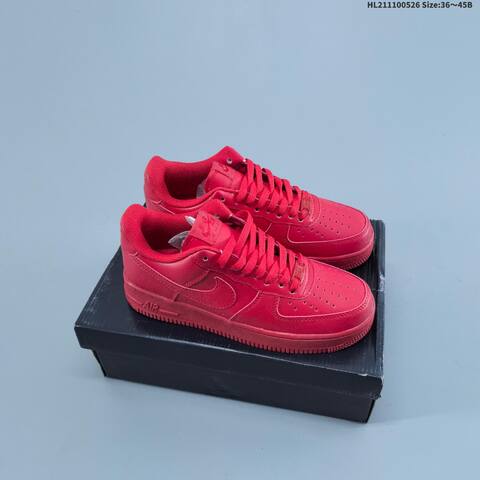 Nike Air Force 1 07 Low Red Black White EU 36 45 Sneaker EU 36-45 - Unisex (BS-60126)