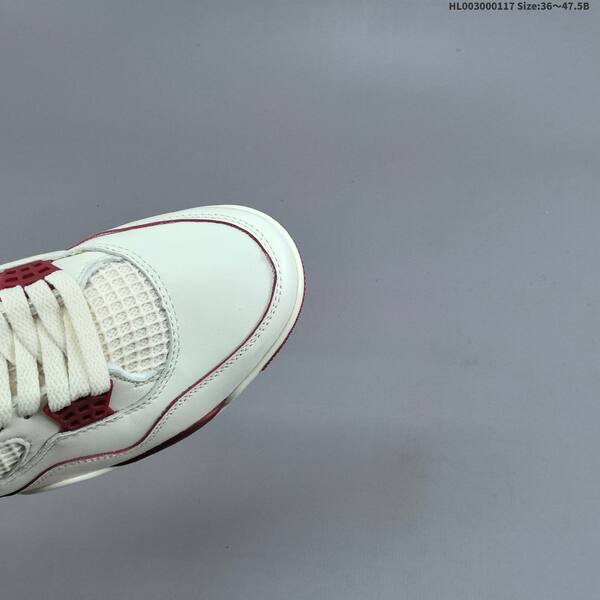 Jordan Air Jordan 4 Retro white/white-sierra red 36~47.5 basketball