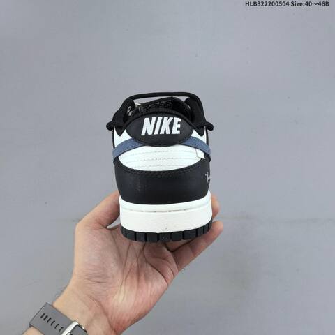 Nike SB Dunk Low Retro DIY Remake Black White Slate Blue EU 40-46 Skate Shoe - Men's (BS-60528)